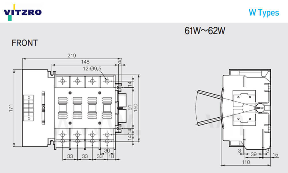 រចនាសម្ព័ន្ធ Vitzro ATS 61W