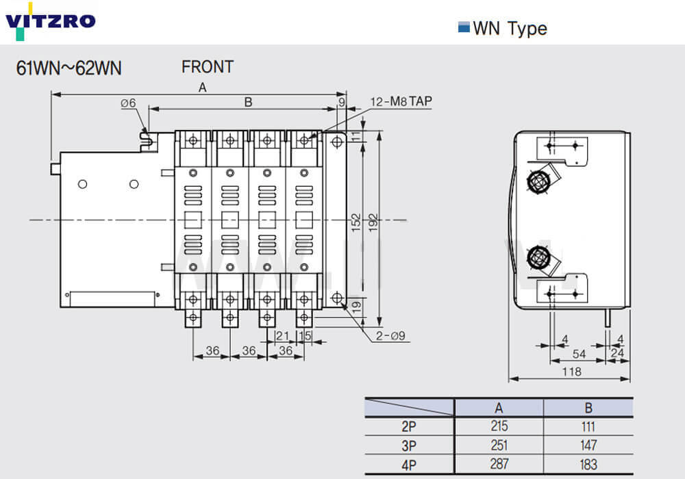 រចនាសម្ព័ន្ធ Vitzro ATS 61WN