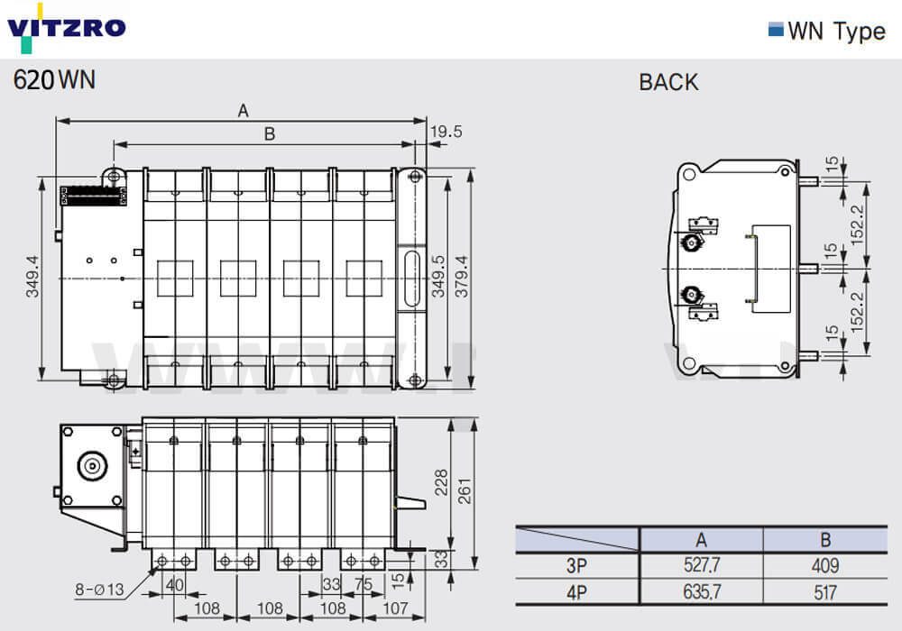 រចនាសម្ព័ន្ធ Vitzro ATS 620WN