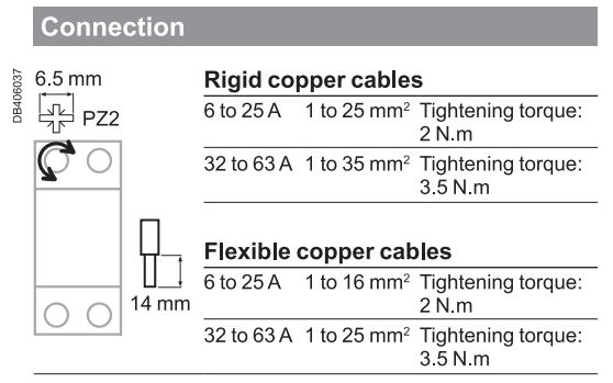 របៀបភ្ជាប់ : MCB Easy9 EZ9F56132 Schneider