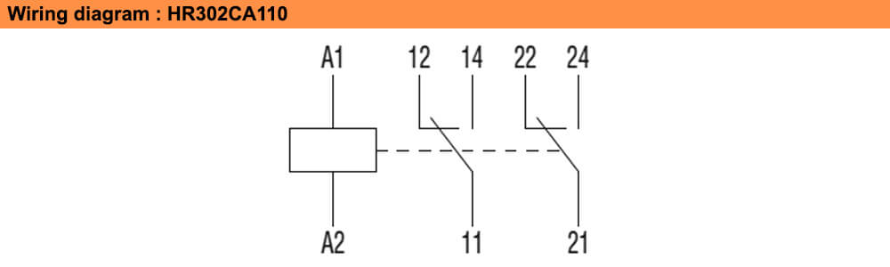 ដ្យាក្រាមតភ្ជាប់ : Lovato relay HR302CA110