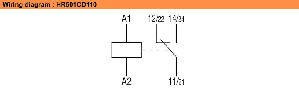 ដ្យាក្រាមតភ្ជាប់ : Lovato relay HR501CD110