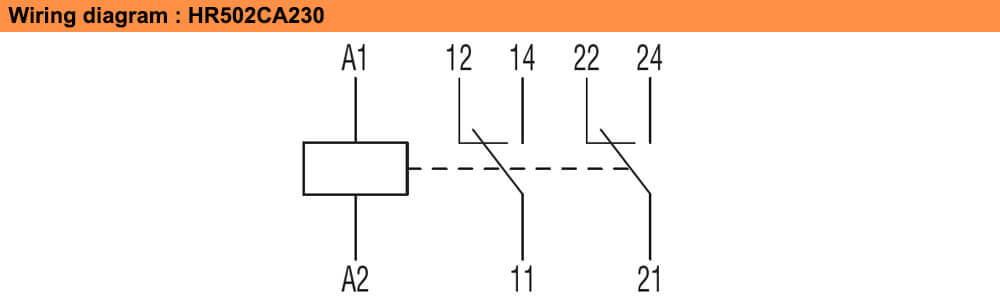 ដ្យាក្រាមតភ្ជាប់ : Lovato relay HR502CA110