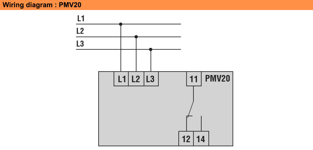 ដ្យាក្រាមតភ្ជាប់ : Lovato relay PMV20A575