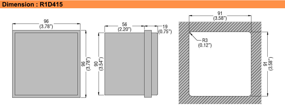 ទំហំ : Lovato relay R1D415