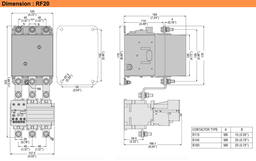 ទំហំ : Lovato relay RF200200