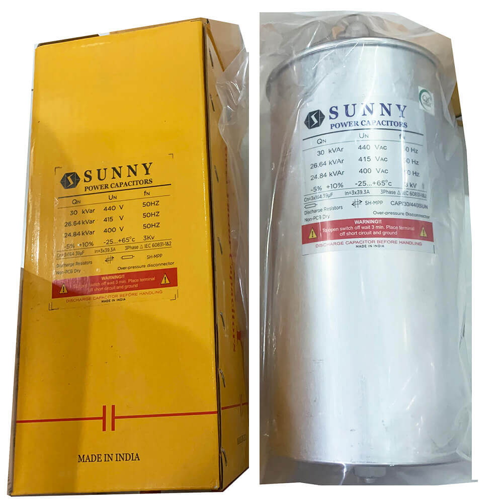 Sunny CAP/30/440SUN: Capacitor កុងដុង 3P 30Kvar 440V