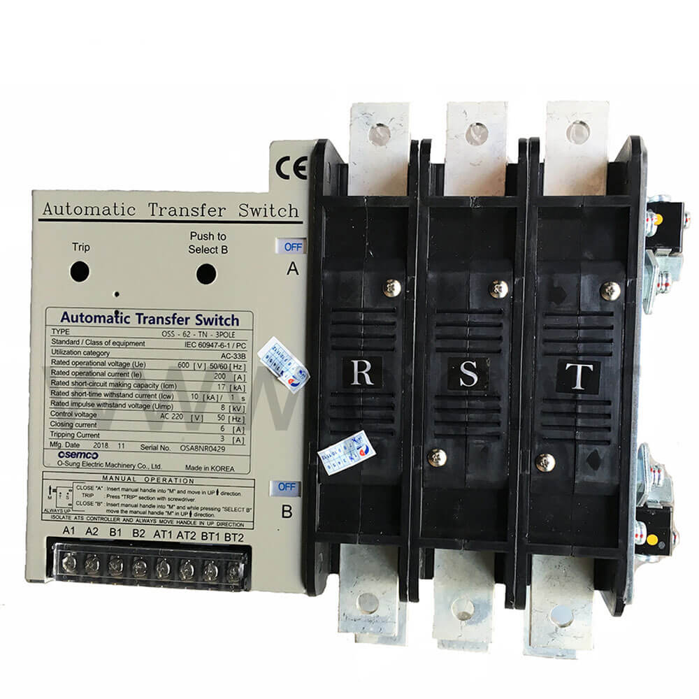 ATS-GE Osemco 4P 200A AC33B200A ( On-On ) : កុងតាក់ថាមពលដោយស្វ័យប្រវត្តិ