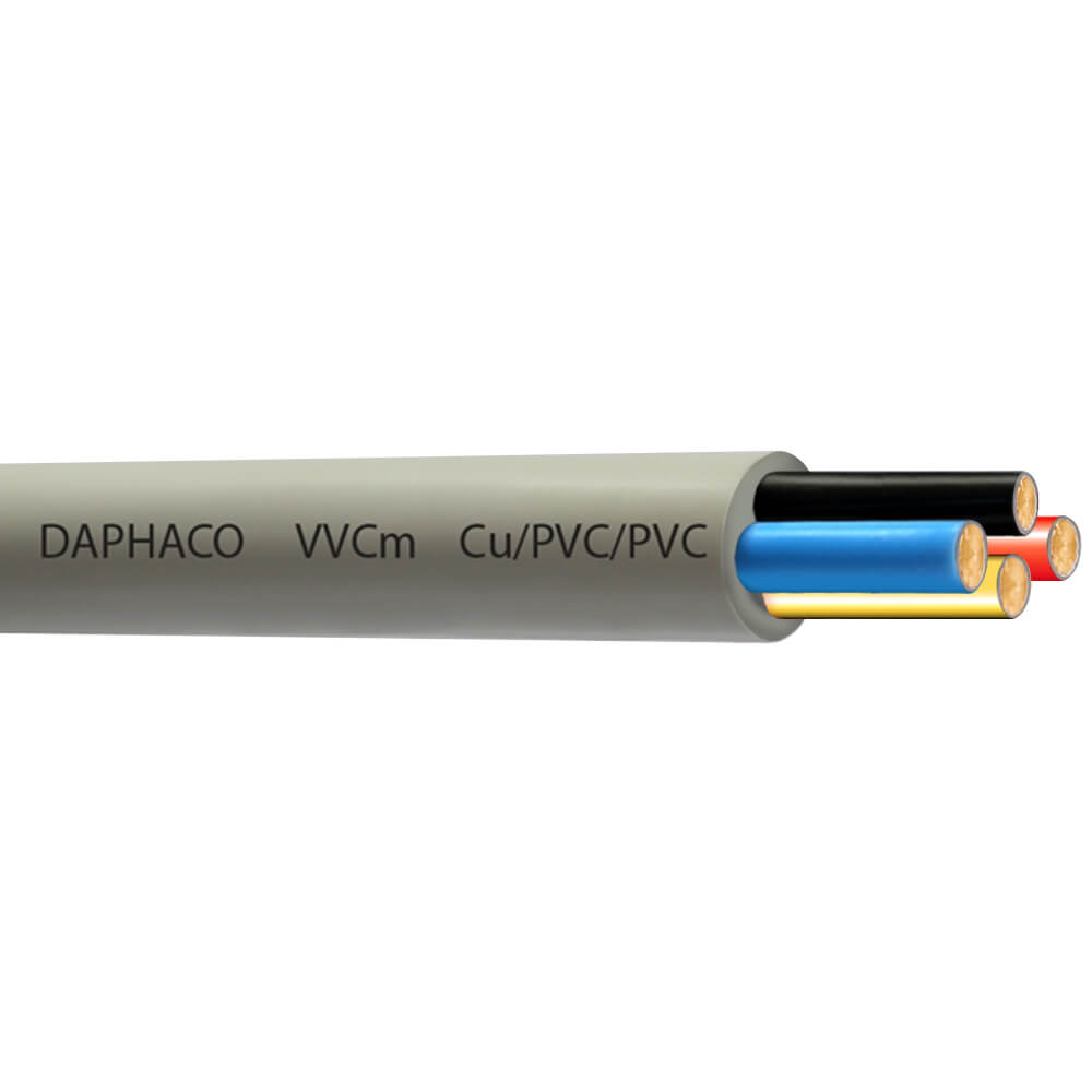 Daphaco Fa 4X4.0 : Flexible Cable VVCm ៤ ស្នូល បណ្តួល ស្ពាន់ 300V