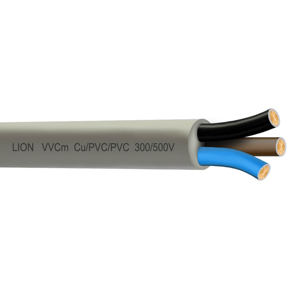 Lion VVCm-3x4-(3x56/0.3) - 300/500V : Flexible Cable VVCm ៣ ស្នូល បណ្តួល ស្ពាន់ 300/500V