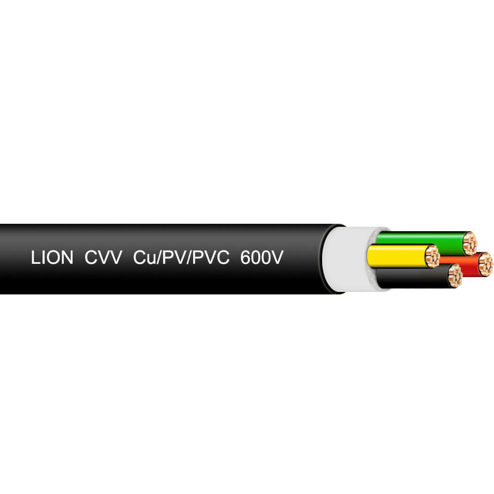 Lion CVV-4x3.5 - 600V : Copper Cable CVV ៤ ស្នូល បណ្តួល ស្ពាន់ 600V