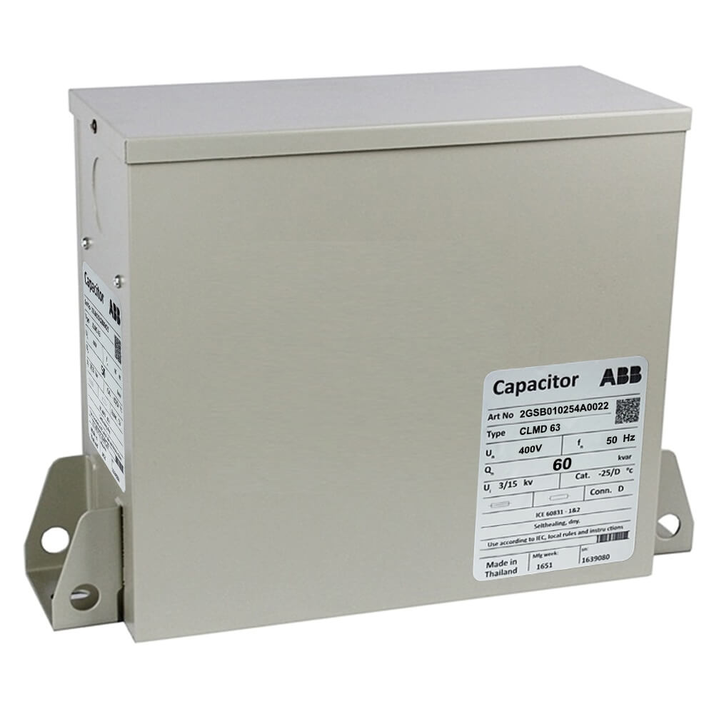 ABB CLMD6340060 : Capacitor កុងដុង ABB 3P 400V 60kVar