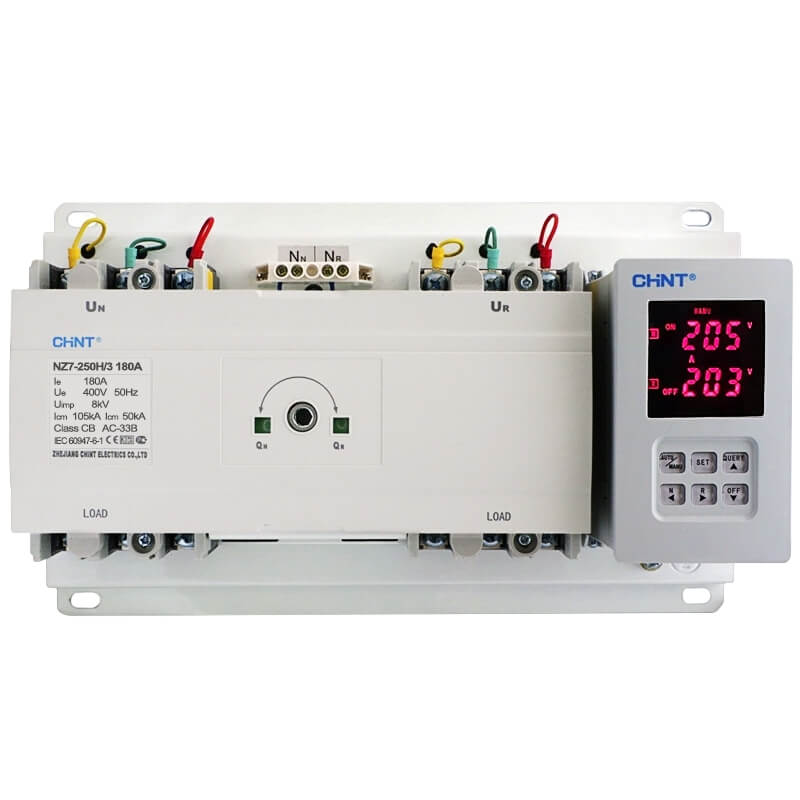 ATS Chint 3P 180A NZ7-250H/3 180A កុងតាក់ថាមពលដោយស្វ័យប្រវត្តិ