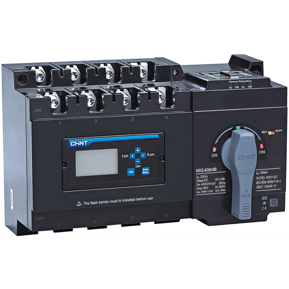ATS Chint 4P 320A NXZ-630/4B 320A កុងតាក់ថាមពលដោយស្វ័យប្រវត្តិ