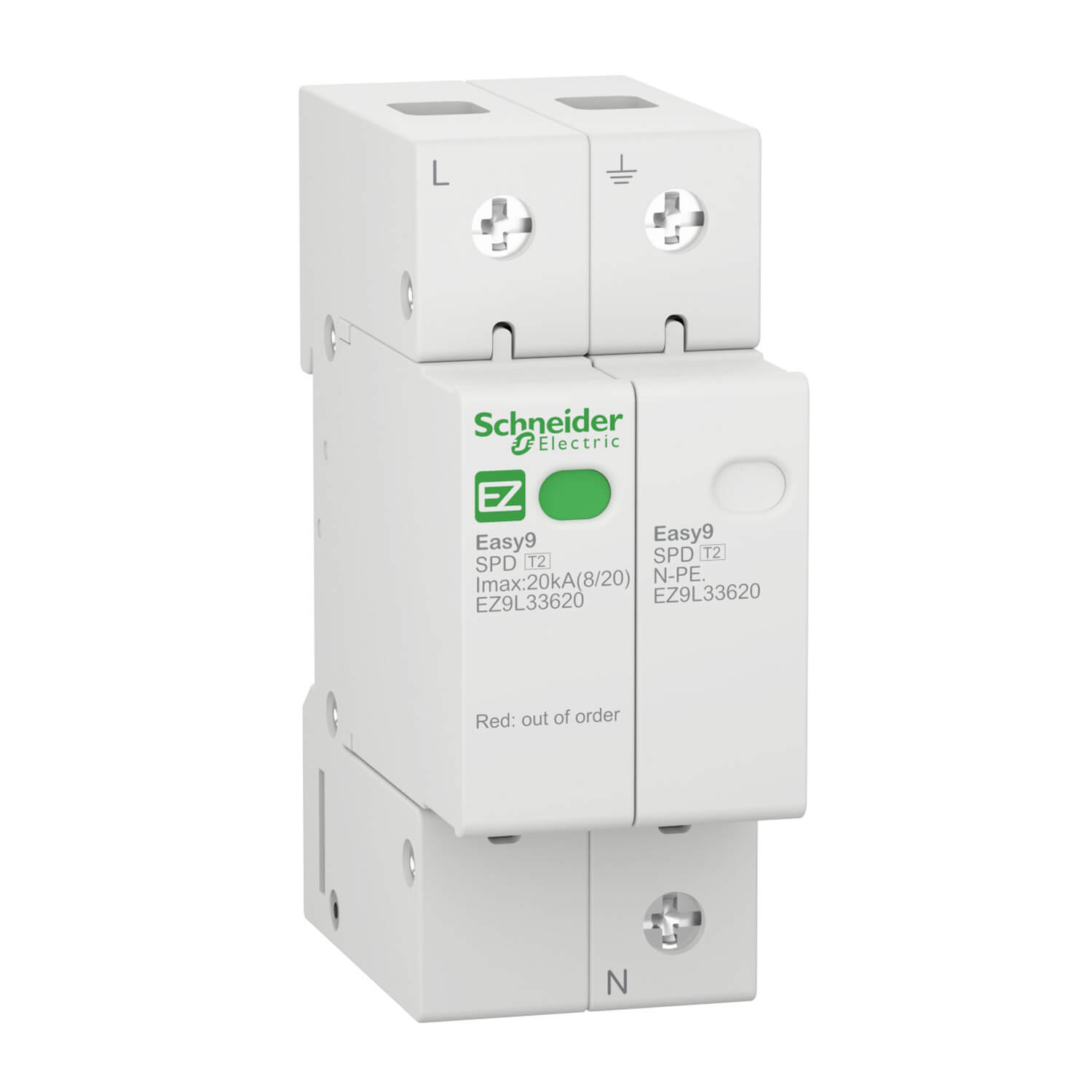 Surge Arrester Easy9 Schneider EZ9L33620 1P+N