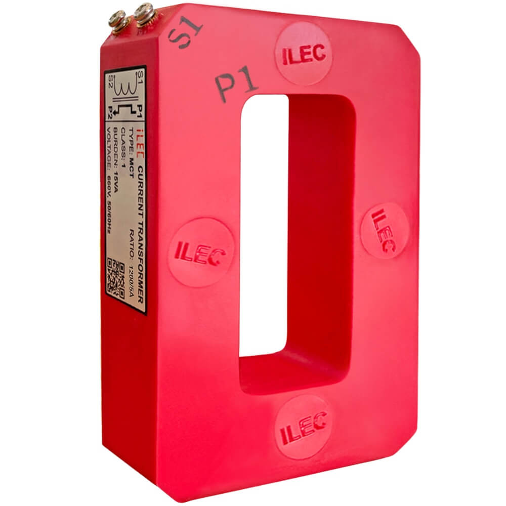 ILEC MCT-S510 1200A/5A: CT epoxy ចតុកោណ