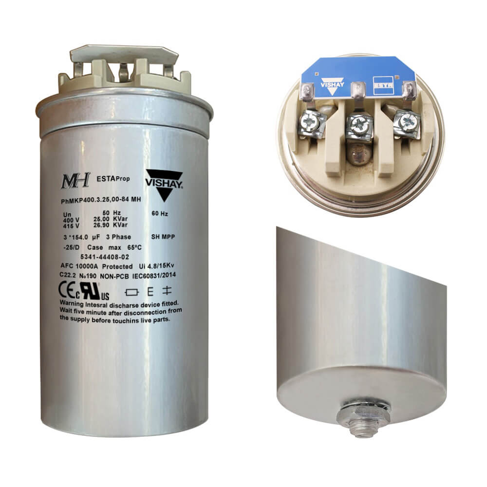 Capacitor កុងដុង VISHAY PhMKP400.3.25,00-84-MH: កុងដុង 25Kvar 3P 400V