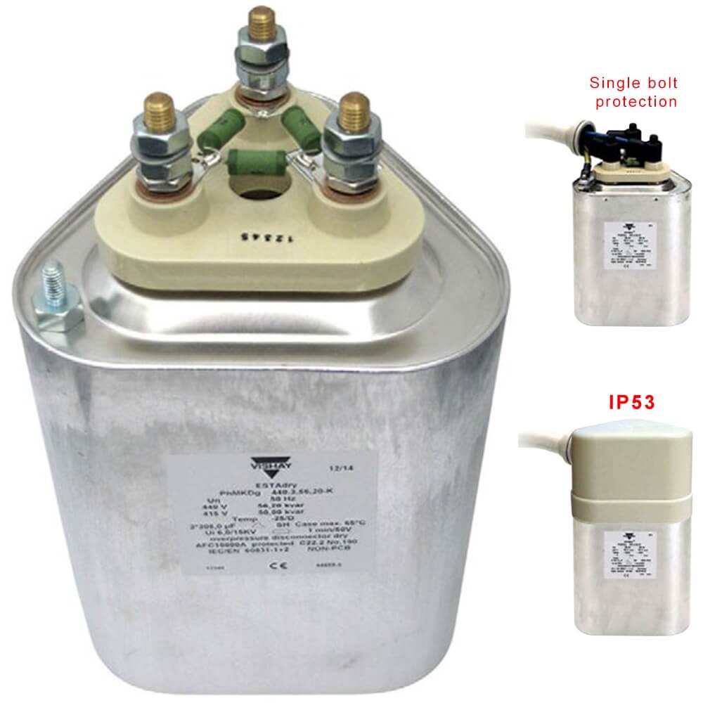 Capacitor កុងដុង VISHAY PhMKDg525.3.50-MH: កុងដុង 50Kvar 3P 525V