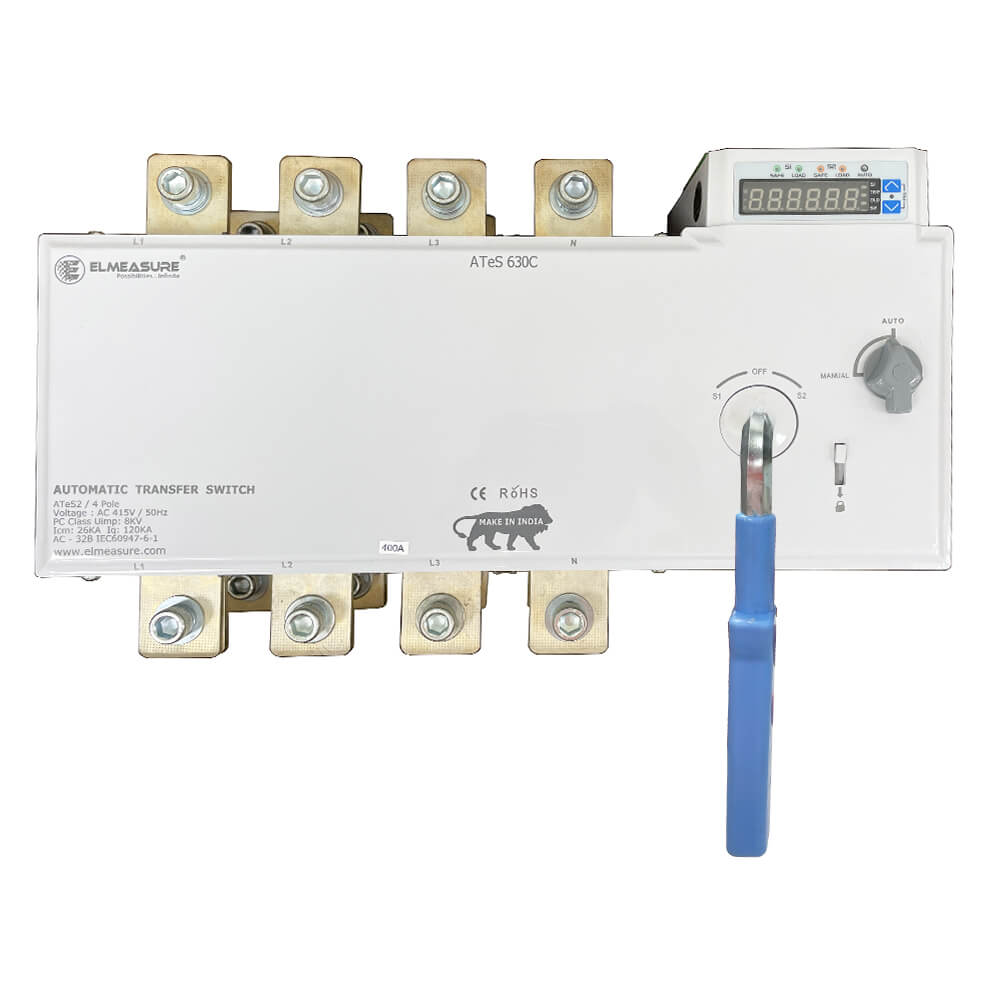 Elmeasure ATeS-400C: ATS 4P 400A ជាមួយឧបករណ៍បញ្ជា និងការតភ្ជាប់ cloud