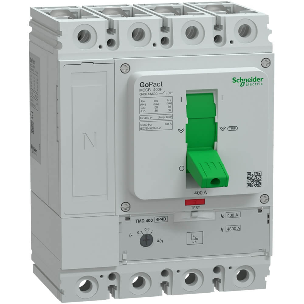 MCCB GoPact Schneider G40F4A400 : MCCB 4P 400A