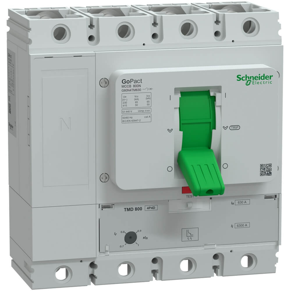 MCCB GoPact Schneider G80N4TM630 : MCCB 4P 630A