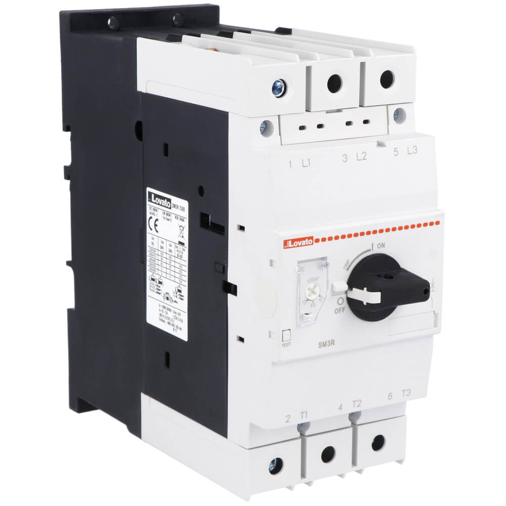 Lovato SM3R7500: MPCB 3P 75A CB ការពារម៉ូទ័រ