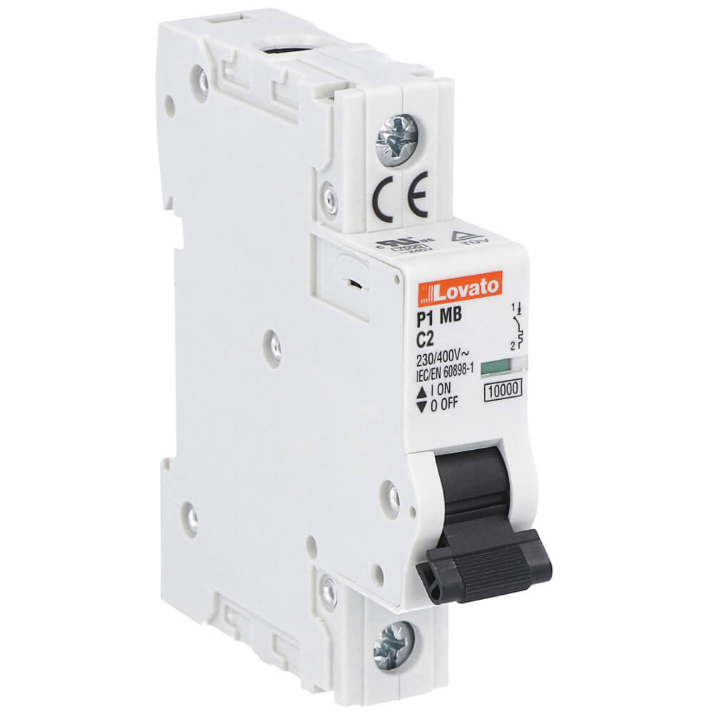 Lovato P1MB1PC02: MCB 1P 2A សៀគ្វីស្វ័យប្រវត្តិ