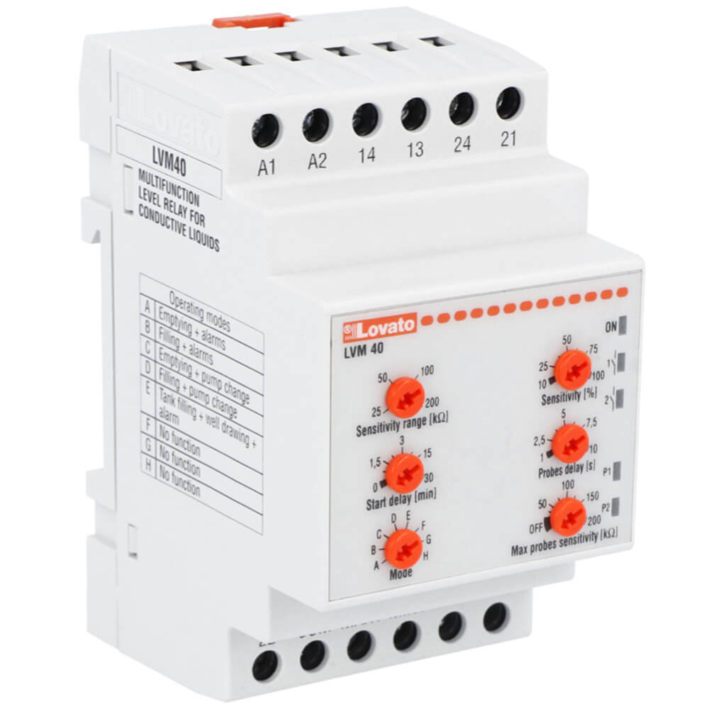 Lovato LVM40A240: Level monitoring relays - relayត្រួតពិនិត្យ
