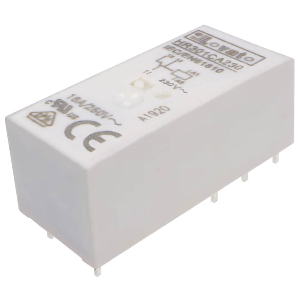 Lovato HR301CA230: Miniature relay - relayកម្រិតមធ្យម 1 C/O 10A 250V