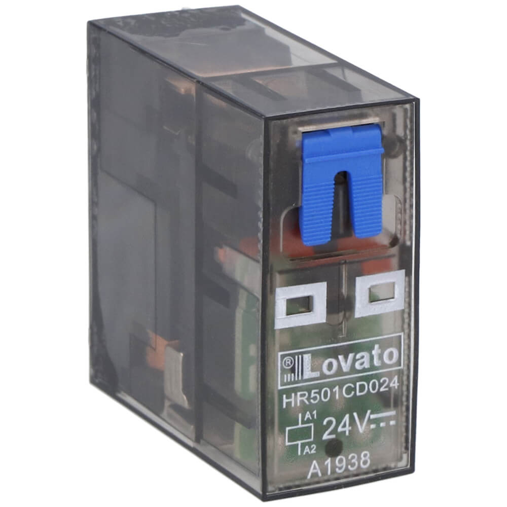 Lovato HR501CD024: Miniature relay - relayកម្រិតមធ្យម 1 C/O 10A 250V