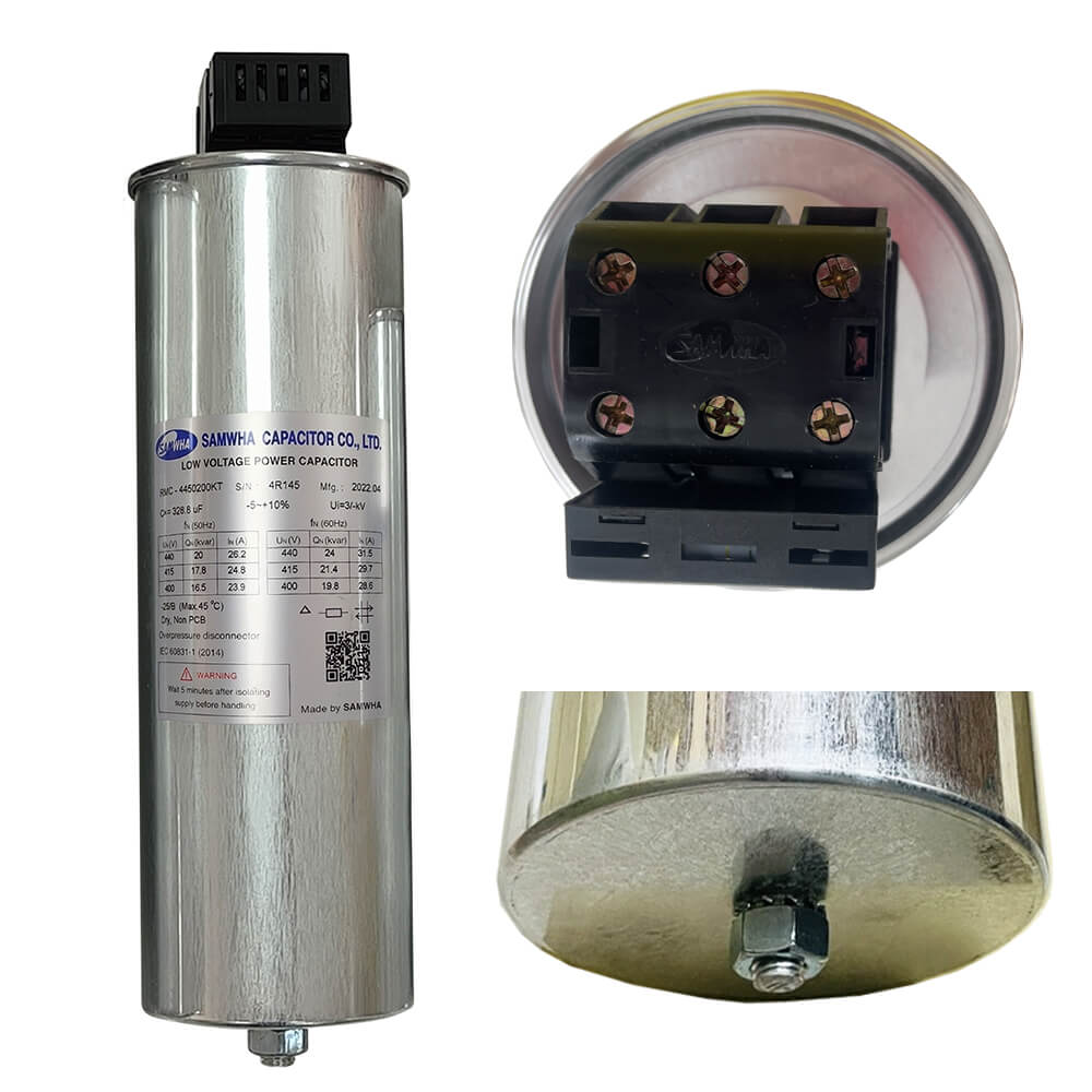 Capacitor កុងដុង Samwha RMC-4450200KT 3P 20kVar 440V