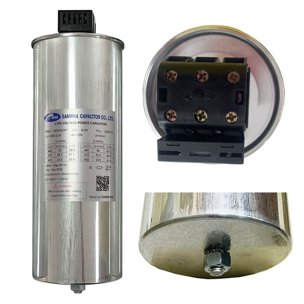 Capacitor កុងដុង Samwha RMC-4450300KT 3P 30kVar 440V