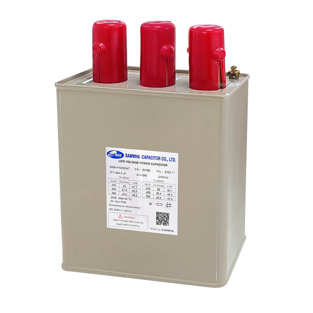 Capacitor កុងដុងជ្រុង Samwha SMB-4150300KT 3P 30kVar 415V